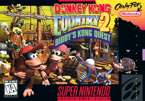 Donkey Kong Country 2 - Diddy's Kong Quest (USA) (En,Fr)